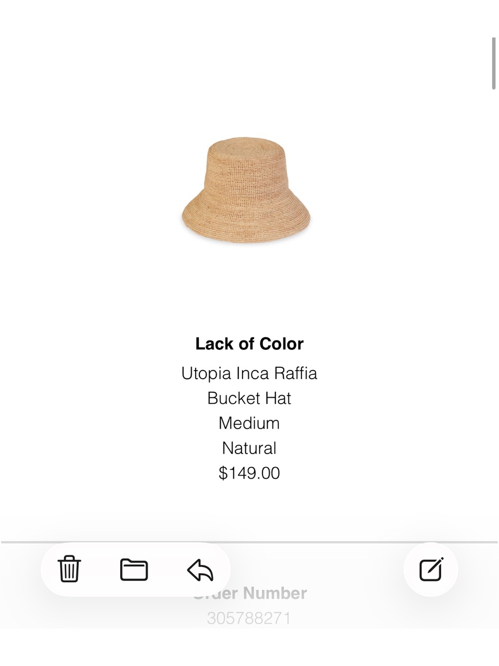 Lack Of Color Beige Crochet Bucket Hat - Picture 3 of 3
